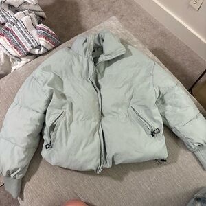 Light Green Drawstring Jacket